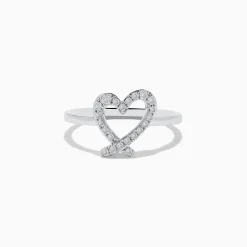 Effy Jewelry Novelty 14K White Gold Heart Ring | Rings