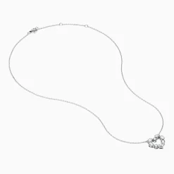 Effy Jewelry Novelty 14K White Gold Multi Shape Diamond Heart Necklace | Necklaces & Pendants
