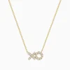 Effy Jewelry Novelty 14K Yellow Gold Diamond XO Necklace | Necklaces & Pendants