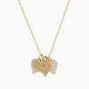 Effy Jewelry Novelty 14K Yellow Gold Diamond Hearts Pendant | Necklaces & Pendants