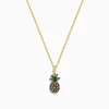 Effy Jewelry Novelty 14K Yellow Gold Diamond and Tsvorite Pineapple Pendant | Necklaces & Pendants