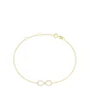 Effy Jewelry Novelty 14K Yellow Gold Diamond Infinity Bracelet, 0.12 TCW | Bracelets