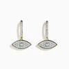 Effy Jewelry Novelty 14K Yellow Gold Diamond Evil Eye Earrings | Earrings