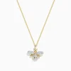 BH Multi Novelty 14K Yellow Gold Diamond Bee Pendant, 0.26 TCW | Necklaces & Pendants
