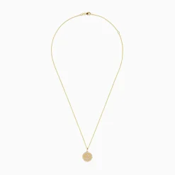 BH Multi Novelty 14K Yellow Gold Diamond Anchor Coin Pendant | Necklaces & Pendants