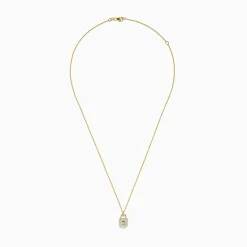 Effy Jewelry Novelty 14K Yellow Gold Diamond Lock Pendant | Necklaces & Pendants