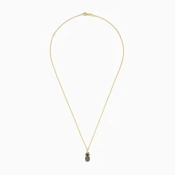 Effy Jewelry Novelty 14K Yellow Gold Diamond and Tsvorite Pineapple Pendant | Necklaces & Pendants