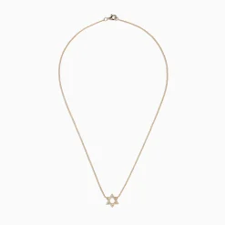 Effy Jewelry Novelty 14K Yellow Gold Diamond Star of David Pendant 0.08 TCW | Necklaces & Pendants