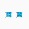 Effy Jewelry Ocean Bleu 14K White Gold Blue Topaz Stud Earrings | Earrings