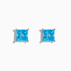 Effy Jewelry Ocean Bleu 14K White Gold Blue Topaz Stud Earrings | Earrings