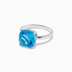 Effy Jewelry Ocean Bleu 14K White Gold Blue Topaz Ring | Rings