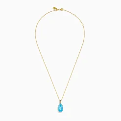 Effy Jewelry Ocean Bleu 14K Yellow Gold Blue Topaz Pendant | Necklaces & Pendants