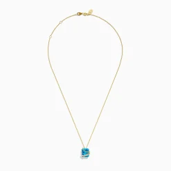 Effy Jewelry Ocean Bleu 14K Yellow Gold Blue Topaz and Pendant | Necklaces & Pendants