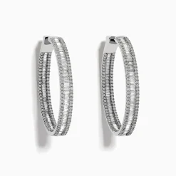 Effy Jewelry Pave Classica 14 Karat White Gold Diamond 1.25