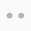 Effy Jewelry Pave Classica 14K Rose Gold Diamond Stud Earrings, 0.38 TCW | Earrings