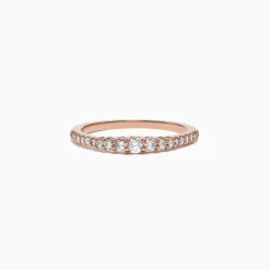 Effy Jewelry Pave Classica 14K Rose Gold Diamond Band Ring, 0.31 TCW | Rings