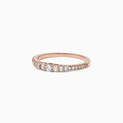 Effy Jewelry Pave Classica 14K Rose Gold Diamond Band Ring, 0.31 TCW | Rings