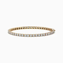 Effy Jewelry Pave Classica 14K Two-Tone Gold Diamond Tennis Bracelet 0.51 TCW | Bracelets