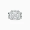 BH MULTI Pave Classica 14K White Gold Diamond Cluster Ring, 1.85 TCW | Rings