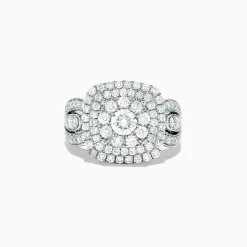 BH MULTI Pave Classica 14K White Gold Diamond Cluster Ring, 1.85 TCW | Rings