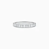 BH Multi Pave Classica 14K White Gold Prong Set Diamond Band, 0.49 TCW | Rings