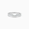BH Multi Pave Classica 14K White Gold Curved Diamond Band, 0.32 TCW | Rings