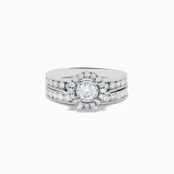 Effy Jewelry Pave Classica 14K White Gold Diamond Ring Set | Rings