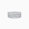 Effy Jewelry Pave Classica 14K White Gold Three Row Diamond Band 2.90 TCW | Rings