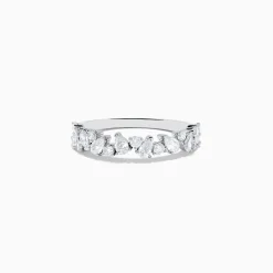 Effy Jewelry Pave Classica 14K White Gold Multi Shape Diamond Band 0.80 TCW | Rings