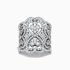 Effy Jewelry Pave Classica 14k White Gold Diamond Ring | Rings