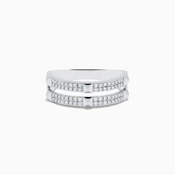 Effy Jewelry Pave Classica 14K White Gold Diamond Studded Ring | Rings