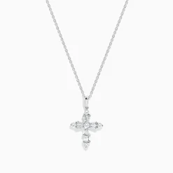 BH Multi Pave Classica 14K White Gold Diamond Cross Pendant | Necklaces & Pendants