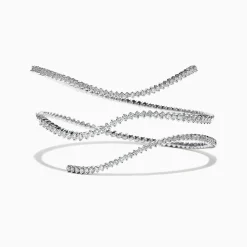 Effy Jewelry Pave Classica 14K White Gold Diamond Wrap Bracelet, 3.43 TCW | Bracelets