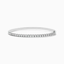 BH Multi Pave Classica 14K White Gold Diamond Bangle 0.98 TCW | Bracelets