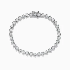 Effy Jewelry Pave Classica 14K White Gold Diamond Bracelet | Bracelets