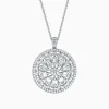 BH Pave Classica 14K White Gold Diamond Pendant, 2.80 TCW | Necklaces & Pendants