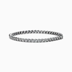 Effy Jewelry Pave Classica 14K White Gold Diamond Tennis Bracelet 0.87 TCW | Bracelets