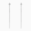 Effy Jewelry Pave Classica 14K White Gold Diamond Vertical Earrings, 0.35 TCW | Earrings