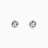 Effy Jewelry Pave Classica 14K White Gold Diamond Halo Stud Earrings 0.48 TCW | Earrings