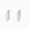 Effy Jewelry Pave Classica 14k White Gold 5/8" Diamond Hoop Earrings 0.49 TCW | Earrings