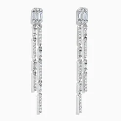 Effy Jewelry Pave Classica 14K White Gold Diamond Drop Earrings | Earrings