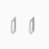 Effy Jewelry Pave Classica 14k White Gold Diamond Hoop Earrings | Earrings