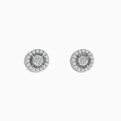 Effy Jewelry Pave Classica 14K White Gold Diamond Earrings | Earrings