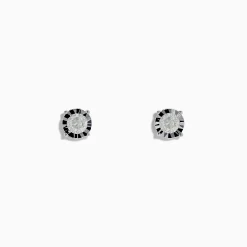 Effy Jewelry Pave Classica 14K White Gold Diamond Solitaire Earrings 0.90 TCW | Earrings