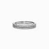 Effy Jewelry Pave Classica 14K White Gold Diamond Band Set, 0.36 TCW | Rings