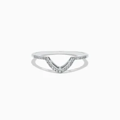 Effy Jewelry Pave Classica 14K White Gold Diamond Wedding Band, 0.13 TCW | Rings