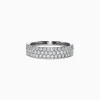 Effy Jewelry Pave Classica 14K White Gold Three Row Pave Diamond Band, 0.84 TCW | Rings