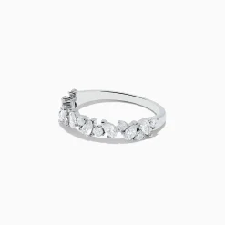 Effy Jewelry Pave Classica 14K White Gold Multi Shape Diamond Band 0.80 TCW | Rings