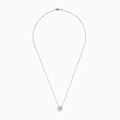 BH Multi Pave Classica 14K White Gold Diamond Pendant 0.49 TCW | Necklaces & Pendants