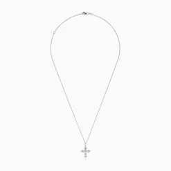 BH Multi Pave Classica 14K White Gold Diamond Cross Pendant | Necklaces & Pendants